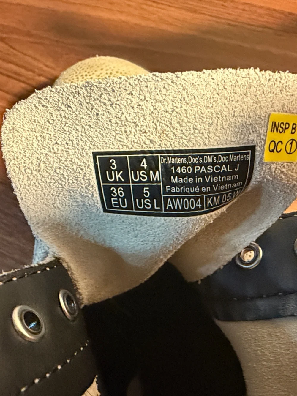 Dr. Martens 1460 Pascal J Iridescent Rainbow Suede Boots Sz 5 US L / Sz 4 US M